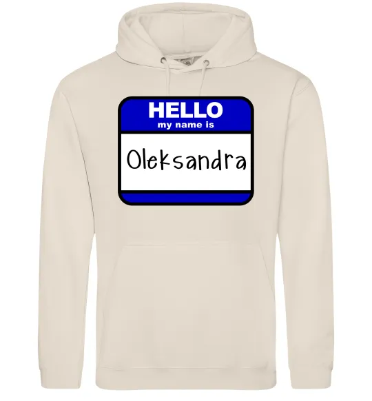 Мужская толстовка (худи) Hello my name is Oleksandra Таш фото