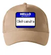 Кепка Hello my name is Oleksandra Песочный фото