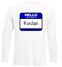 Лонгслив Руслан завжди правий Черный фото