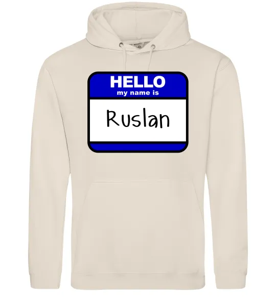 Чоловіча толстовка (худі) Hello my name is Ruslan Таш фото