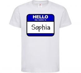 Детская футболка Hello my name is Sophia
