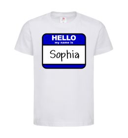 Детская футболка Hello my name is Sophia