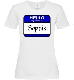 Жіноча футболка Hello my name is Sophia