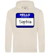 Женская толстовка (худи) Hello my name is Sophia Таш фото
