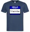 Чоловіча футболка Hello my name is Stanislav Темно-синій Чоловіча футболка Hello my name is Stanislav Темно-синій фото