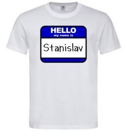 Чоловіча футболка Hello my name is Stanislav Чоловіча футболка Hello my name is Stanislav