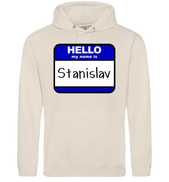 Мужская толстовка (худи) Hello my name is Stanislav Таш фото