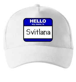 Кепка Hello my name is Svitlana