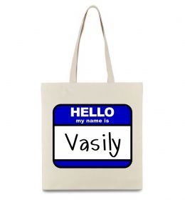 Эко-сумка Hello my name is Vasily
