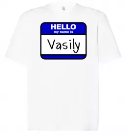 Футболка Оверсайз Vasyl the myth the legend Черный фото