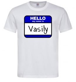 Мужская футболка Hello my name is Vasily