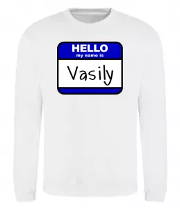 Свитшот Vasyl the myth the legend Черный фото