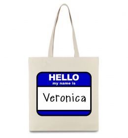 Эко-сумка Hello my name is Veronica