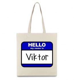 Эко-сумка Hello my name is Viktor