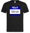 Чоловіча футболка Hello my name is Viktor Чорний Чоловіча футболка Hello my name is Viktor Чорний фото