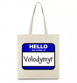 Эко-сумка Володимир сказав народ зробив Бежевый фото