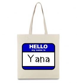 Эко-сумка Hello my name is Yana