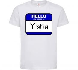 Детская футболка Hello my name is Yana