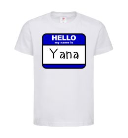 Дитяча футболка Hello my name is Yana Дитяча футболка Hello my name is Yana