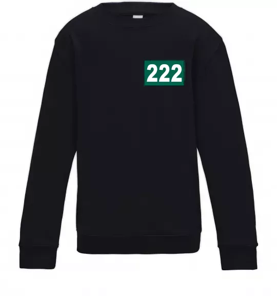 Детский Свитшот Squid game 222 Черный фото