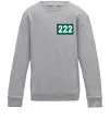 Детский Свитшот Squid game 222 Серый меланж фото