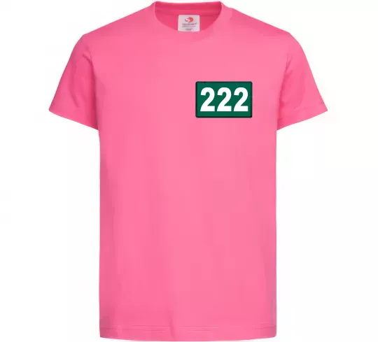 Детская футболка Squid game 222 Ярко-розовый фото