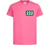 Детская футболка Squid game 222 Ярко-розовый фото