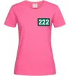 Женская футболка Squid game 222 Ярко-розовый фото