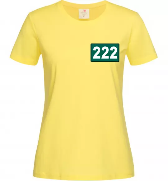 Женская футболка Squid game 222 Лимонный фото