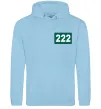 Чоловіча толстовка (худі) Squid game 222 Блакитний фото