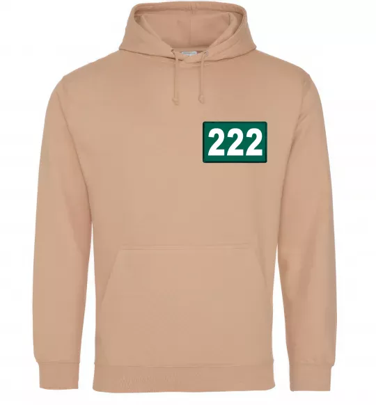 Женская толстовка (худи) Squid game 222 Песочный фото