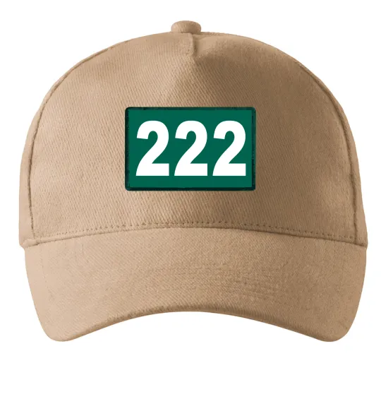 Кепка Squid game 222 Пісочний фото