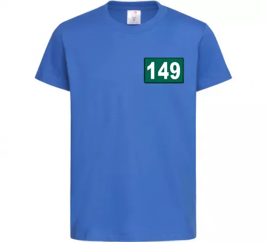 Детская футболка Squid game 149 Ярко-синий фото