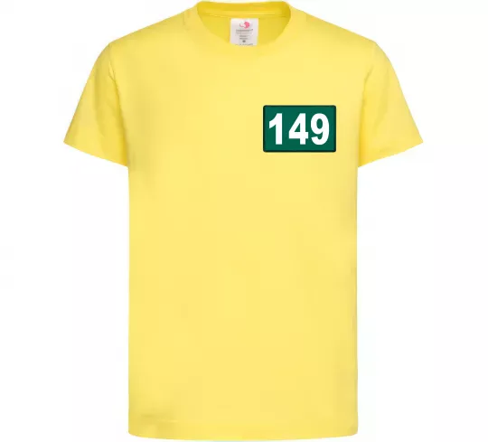 Детская футболка Squid game 149 Лимонный фото