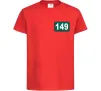 Детская футболка Squid game 149 Красный фото