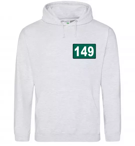 Женская толстовка (худи) Squid game 149 Серый меланж фото