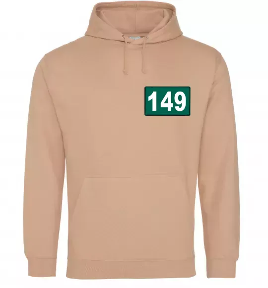 Женская толстовка (худи) Squid game 149 Песочный фото