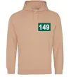 Женская толстовка (худи) Squid game 149 Песочный фото