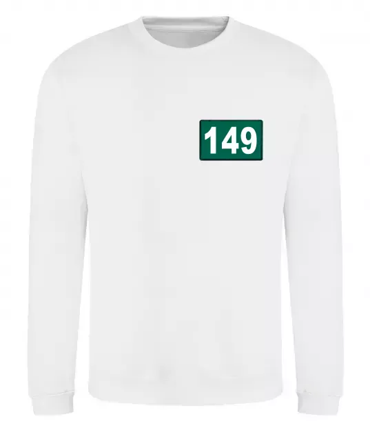 Світшот Squid game 149 Білий фото