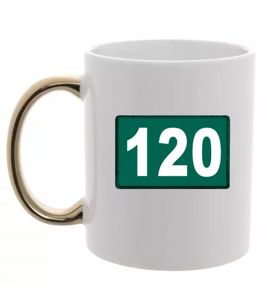 Чашка с цветной ручкой Squid game 120 Золото фото