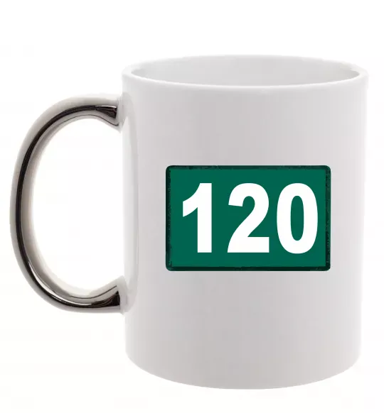 Чашка с цветной ручкой Squid game 120 Серебро фото