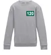 Детский Свитшот Squid game 120 Серый меланж фото