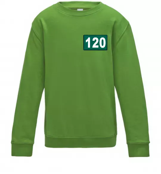 Детский Свитшот Squid game 120 Лаймовый фото
