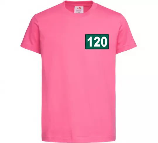 Дитяча футболка Squid game 120 Яскраво-рожевий фото