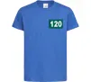 Дитяча футболка Squid game 120 Яскраво-синій фото
