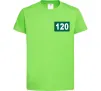 Дитяча футболка Squid game 120 Лаймовий фото