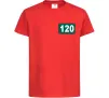 Дитяча футболка Squid game 120 Червоний фото