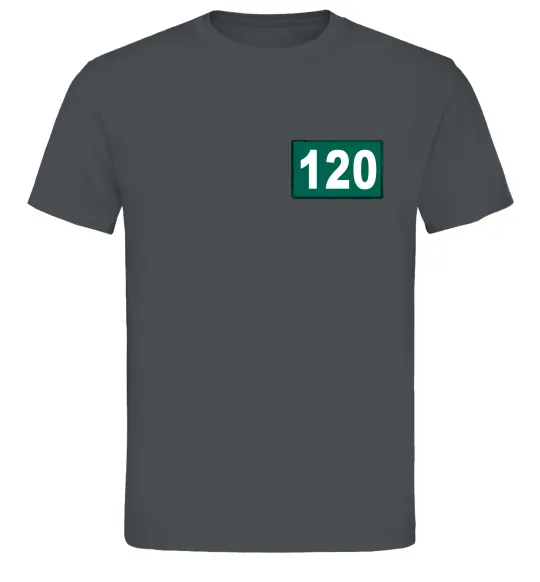 Чоловіча футболка Squid game 120 Графіт фото