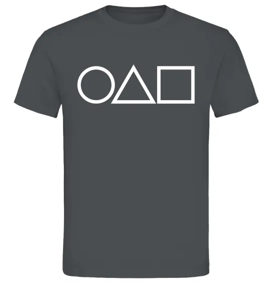 Мужская футболка Гра в кальмара фігури Графит фото