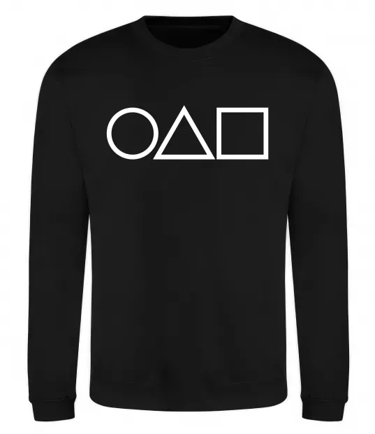 Світшот Гра в кальмара фігури Чорний фото